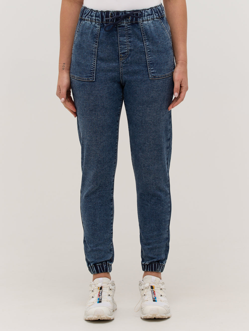 Jette Eco-Friendly Denim Joggers - Blue