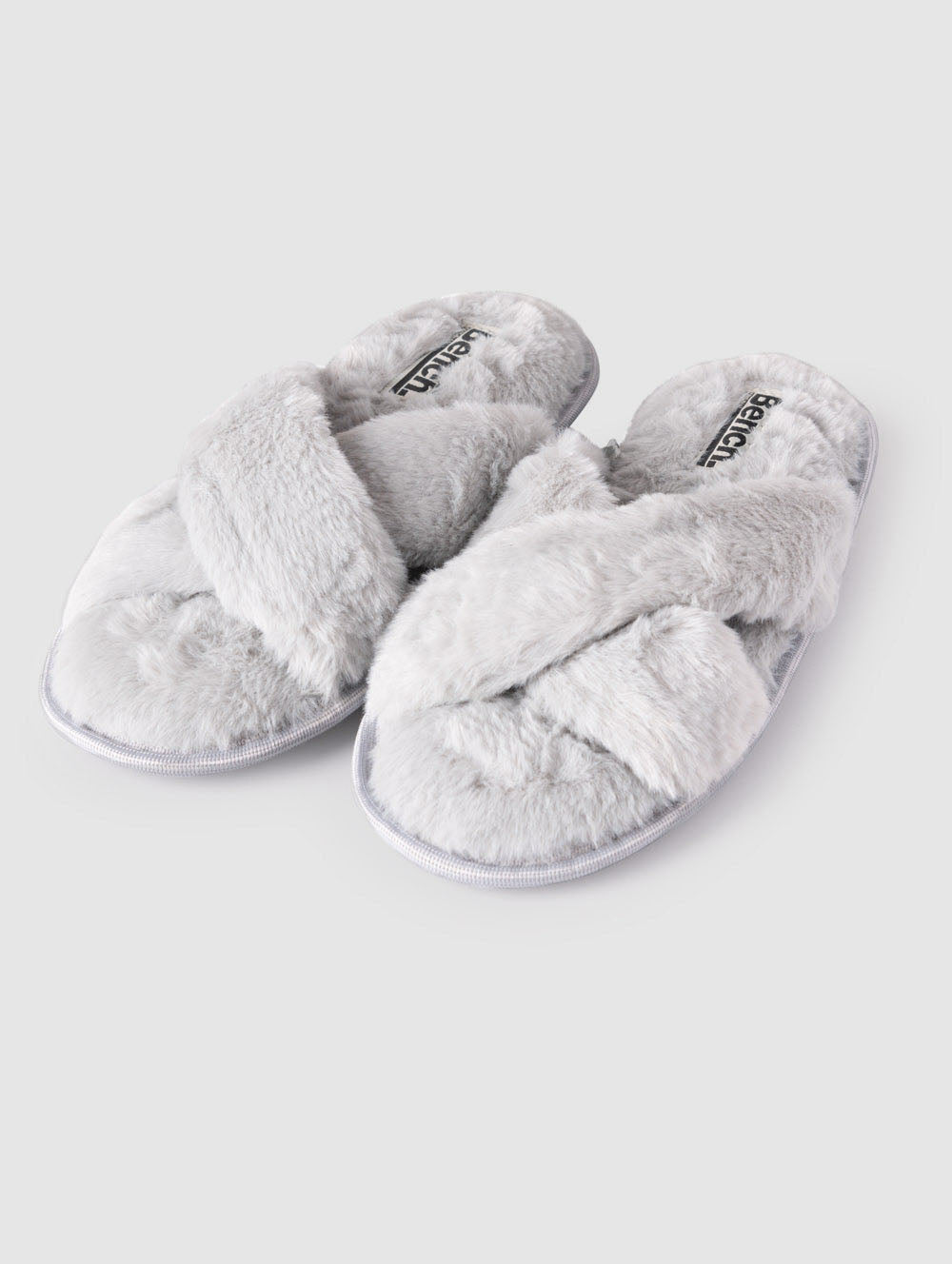 Women's Cross Strap Faux Fur Slipper