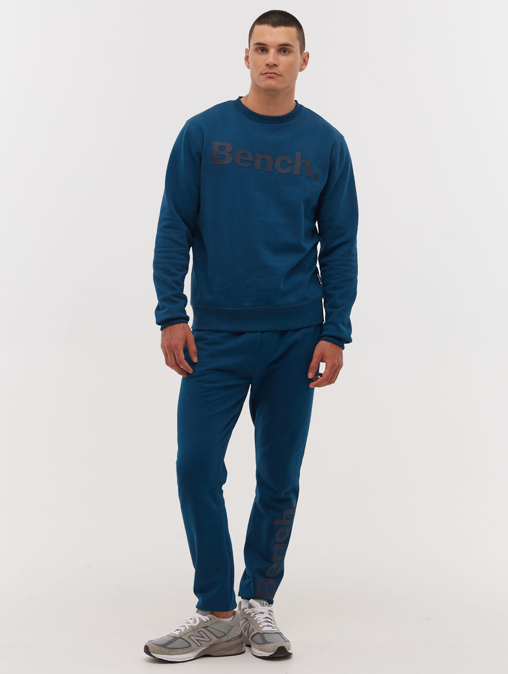 Tipster Perforated Logo Crew Neck Sweatshirt - Teal