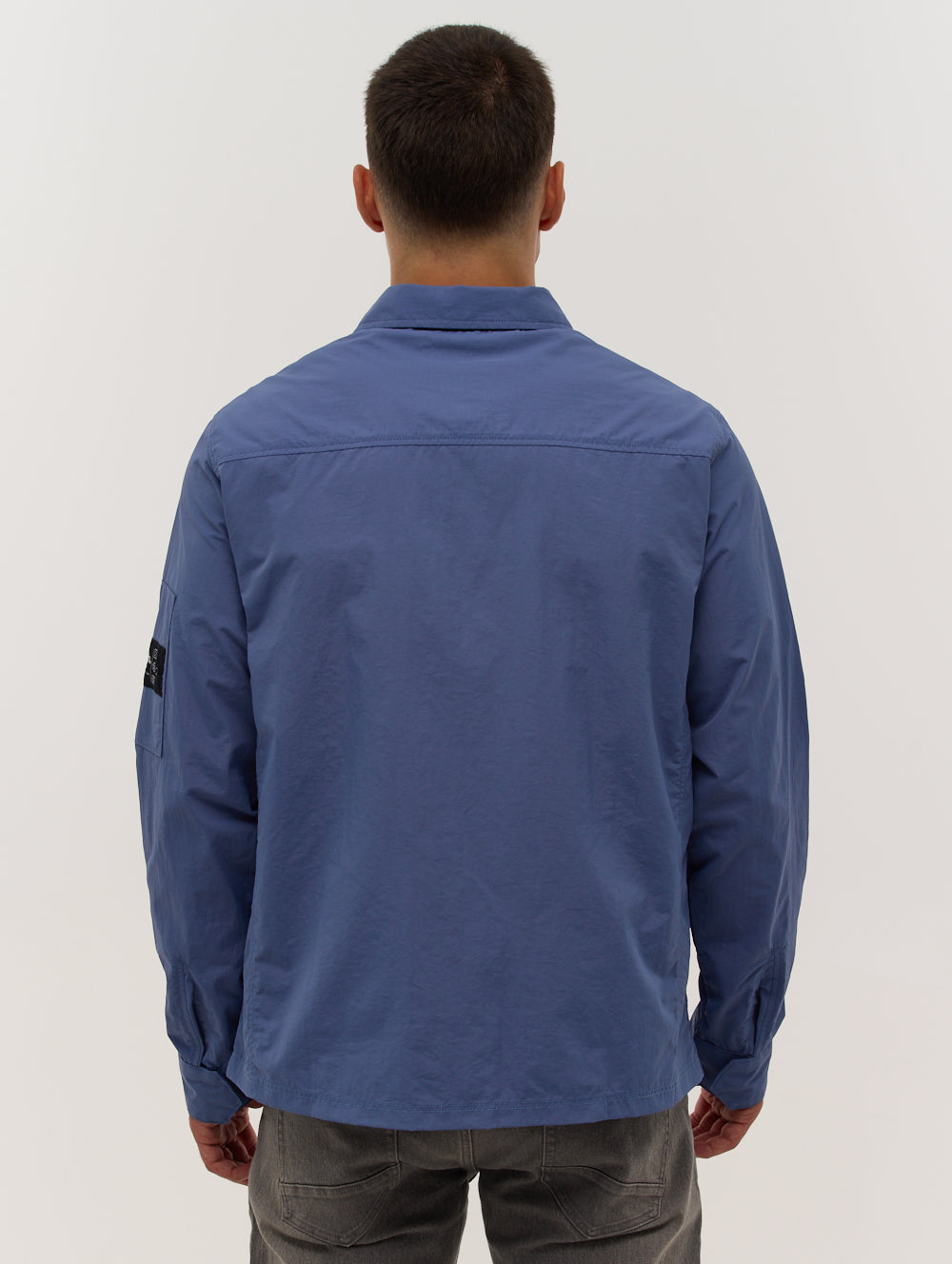 Branson Sleeve Pocket Shacket - Blue