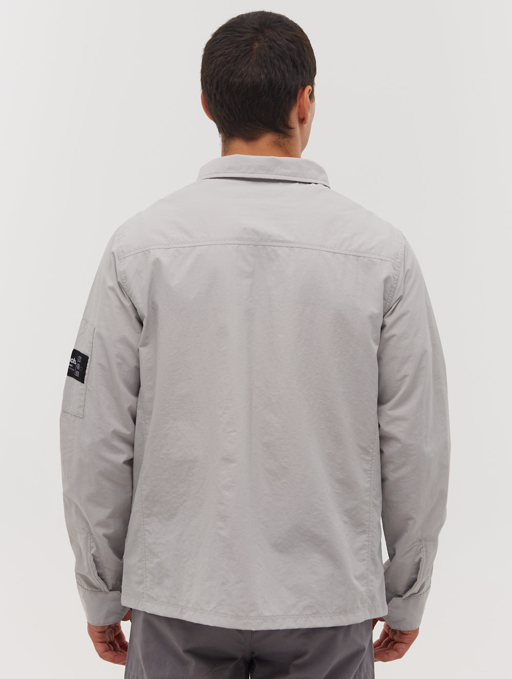 Branson Sleeve Pocket Shacket - Grey