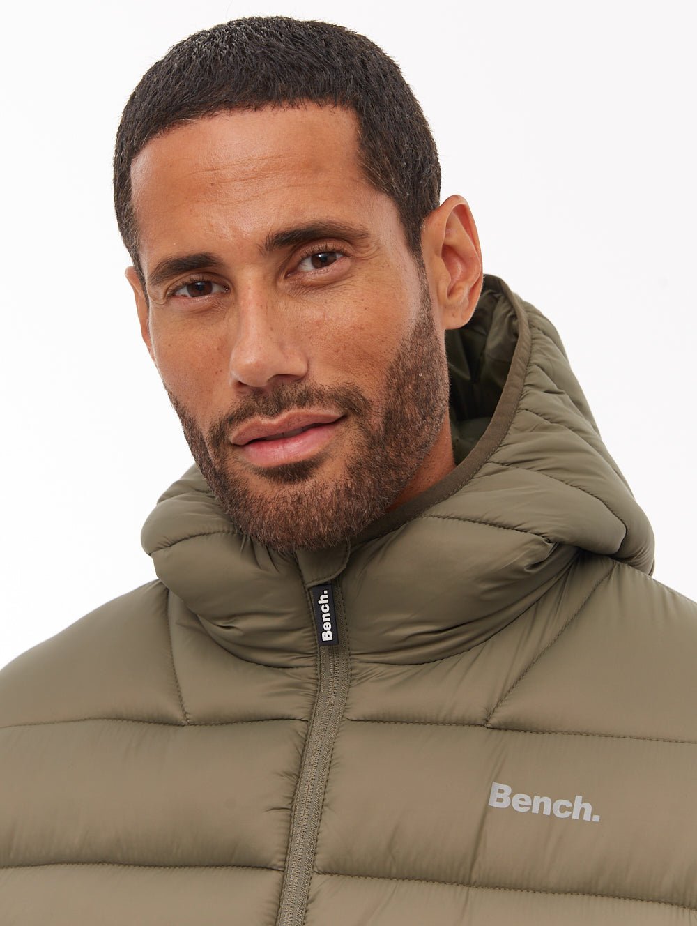Afflor Hooded Puffer Jacket - Green