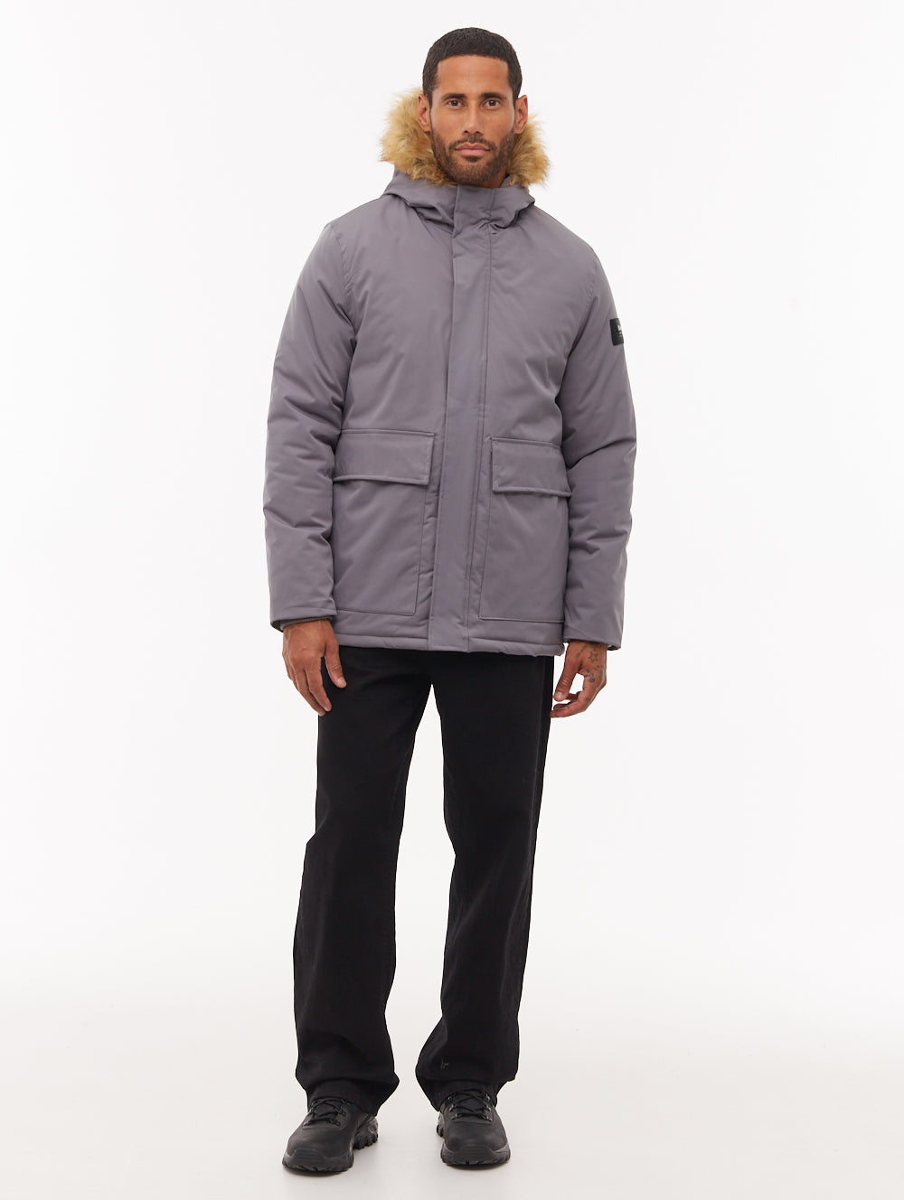 Jarryl Hooded Parka - Grey