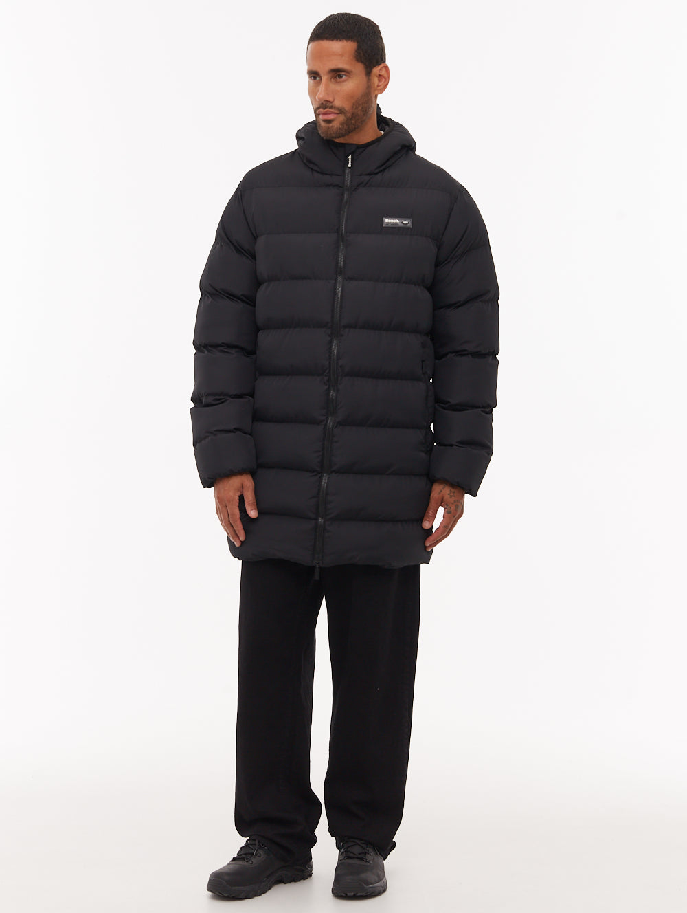 Arviss Hooded Puffer Jacket - Black