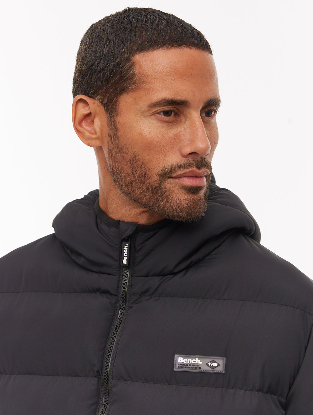 Arviss Hooded Puffer Jacket - Black