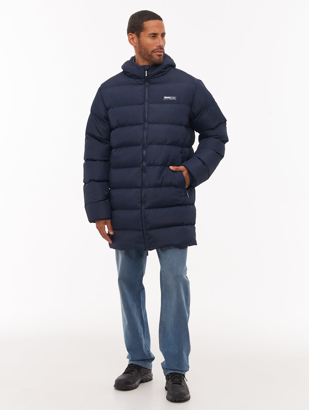 Arviss Hooded Puffer Jacket - Blue