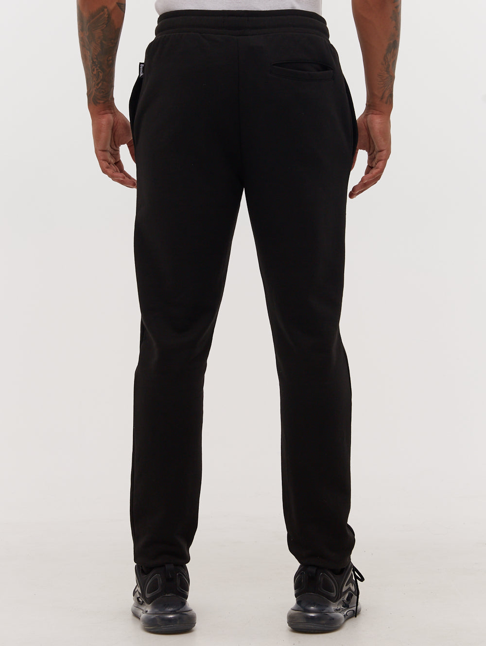 Paxton Tonal Logo Joggers - Black