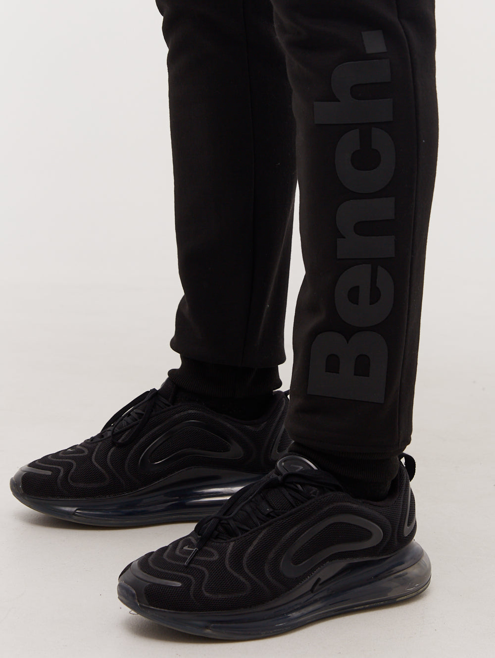 Paxton Tonal Logo Joggers - Black