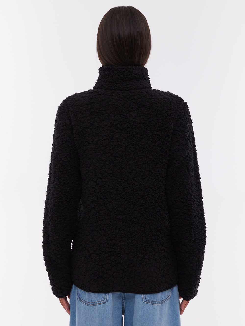 Edition Fleece Funnel Zip-Up - Black