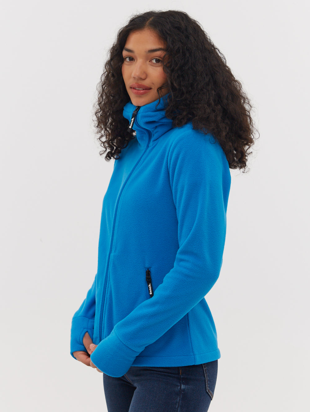 Ninja Microfleece Asymmetric Zip-Up - Blue