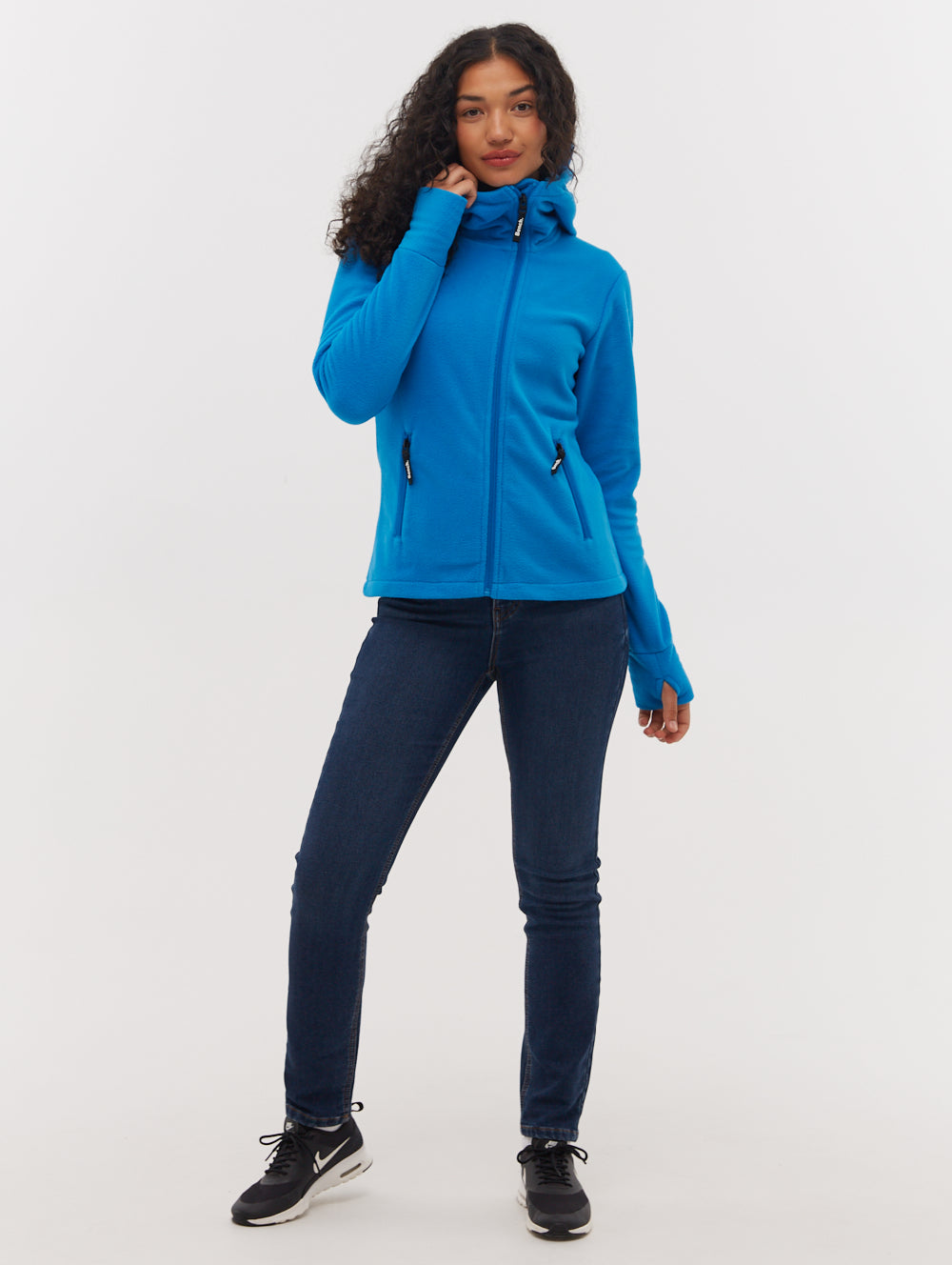 Ninja Microfleece Asymmetric Zip-Up - Blue