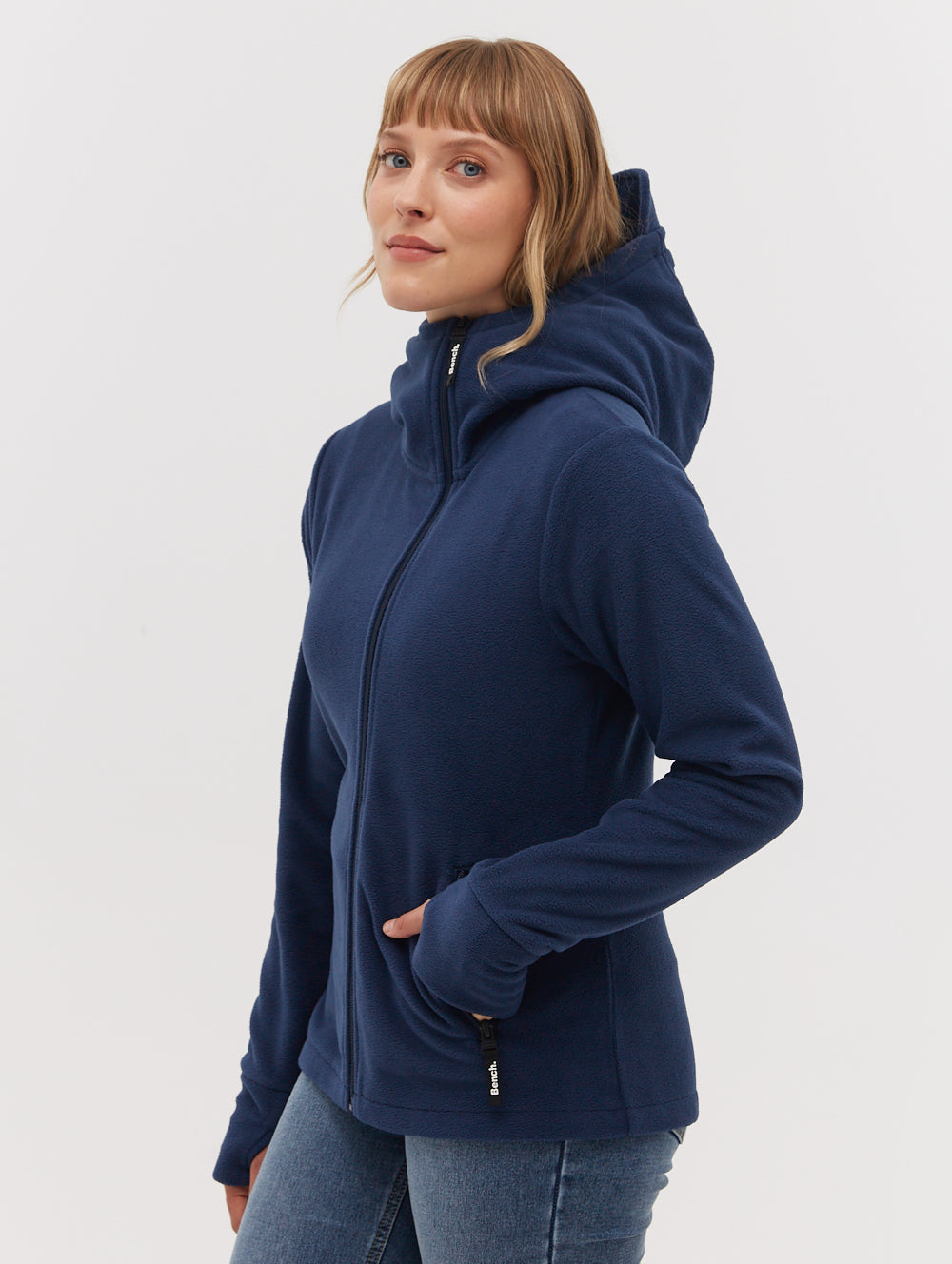 Ninja Microfleece Asymmetric Zip-Up - Dark Blue