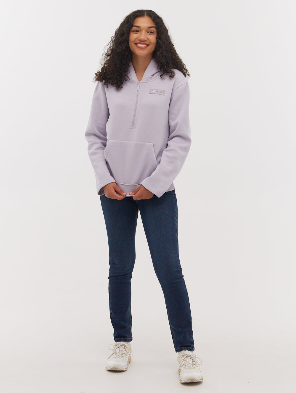Yael Half-Zip Hoodie - Purple