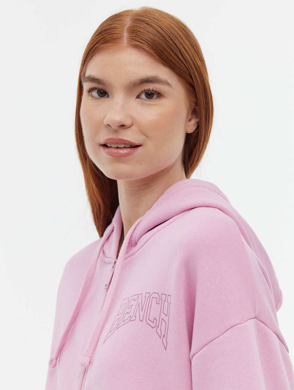 Zira Athletic Logo Zip-Up Hoodie