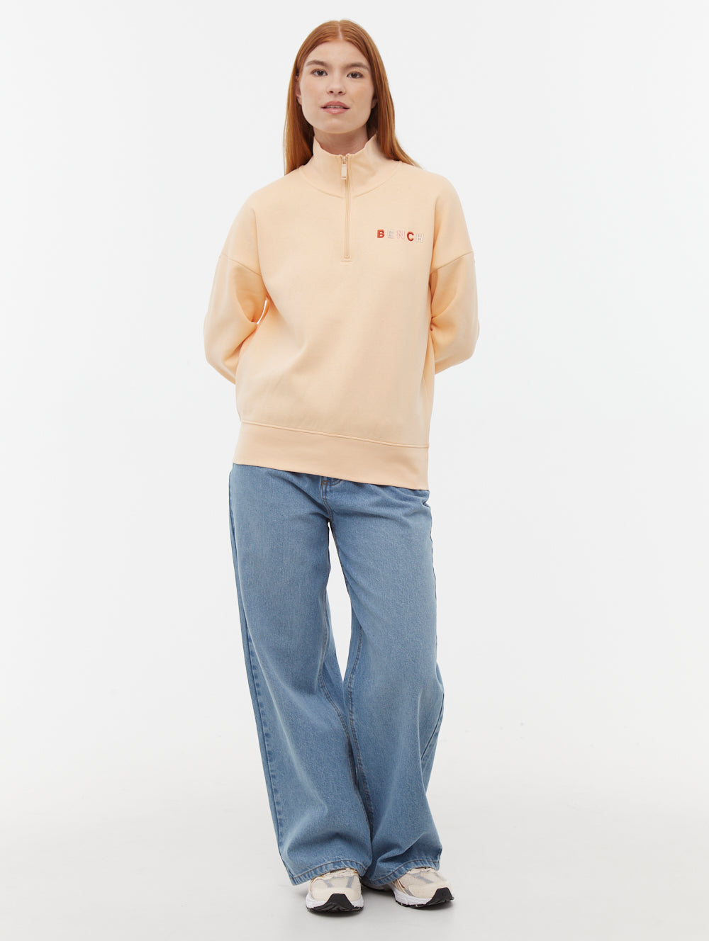 Huntley Quarter Zip Funnel Neck Sweatshirt