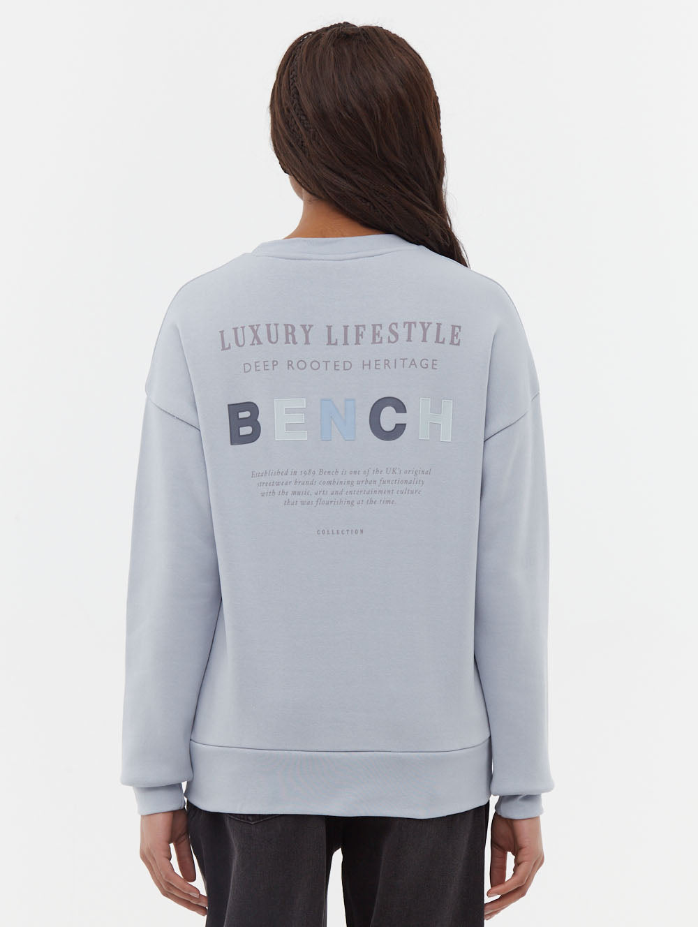 Lilem Block Letter Crew Neck Sweatshirt