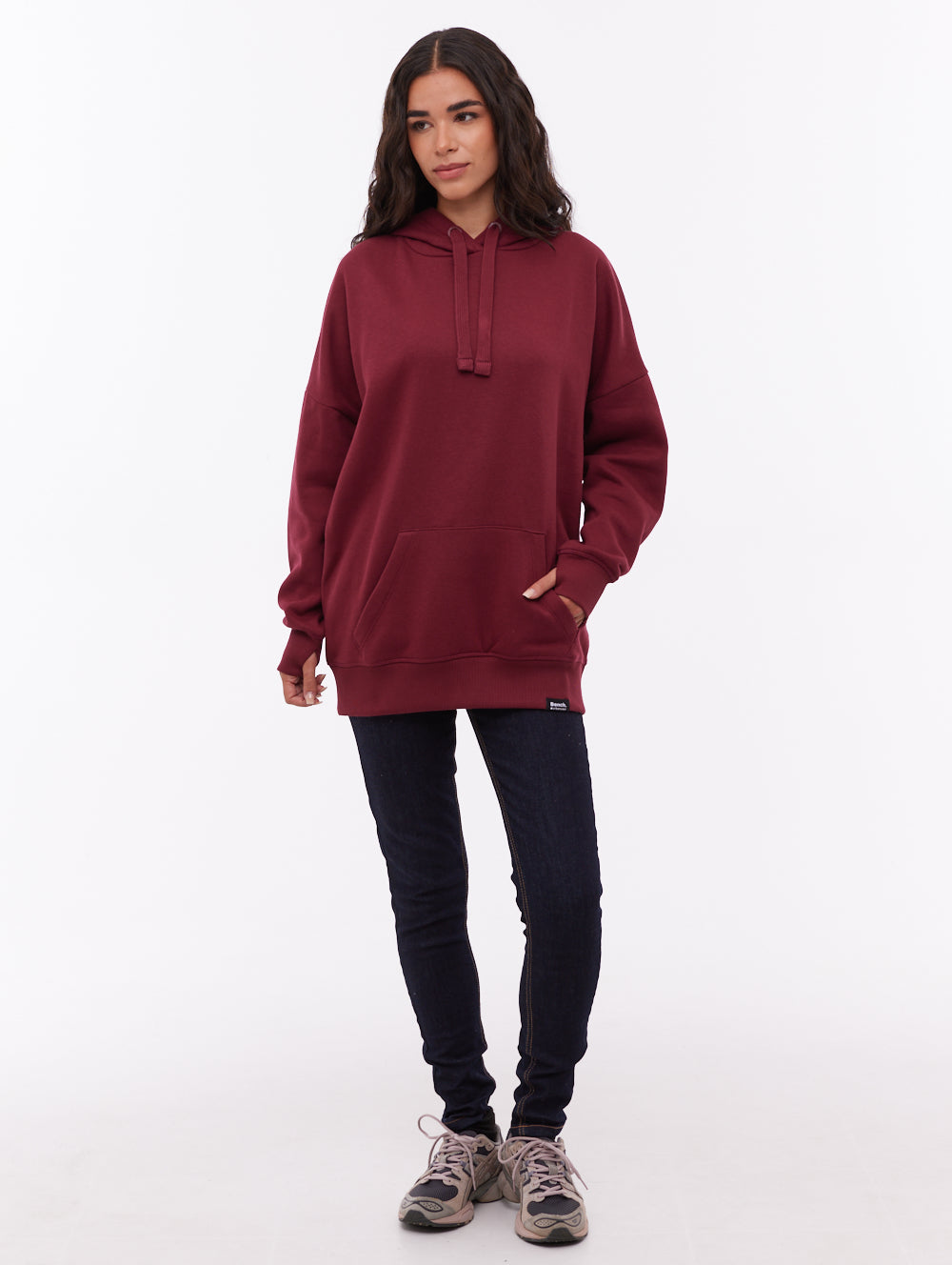 Fray Red BU028 Hoodies Oversized Tab Shot 1