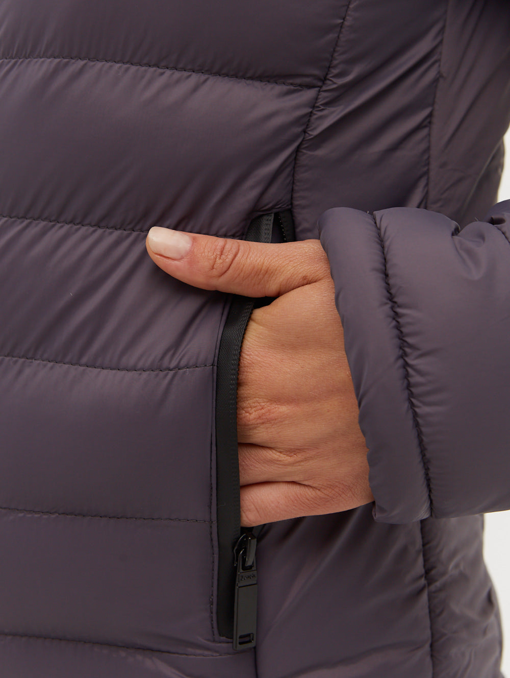 Ludlow Hooded Bomber Jacket - Grey