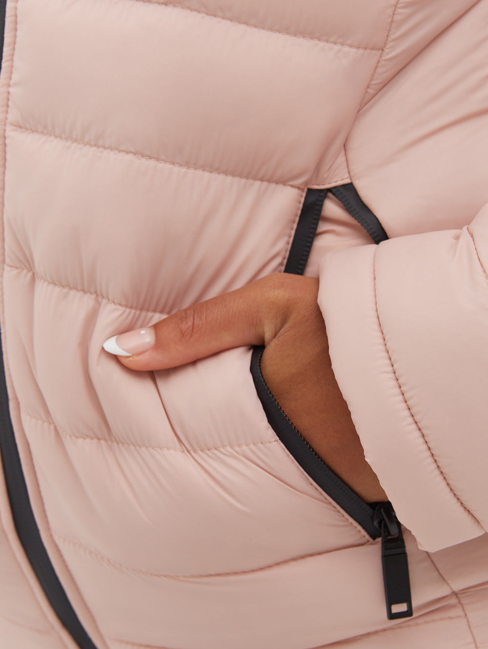 Ludlow Hooded Bomber Jacket - Pink