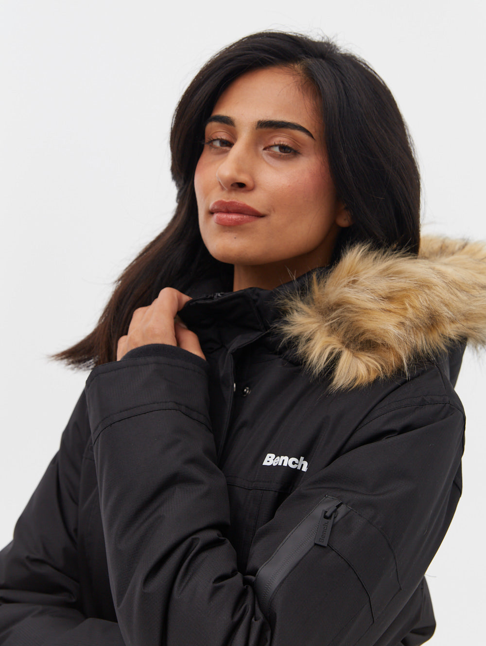 Skylar Hooded Parka - Black