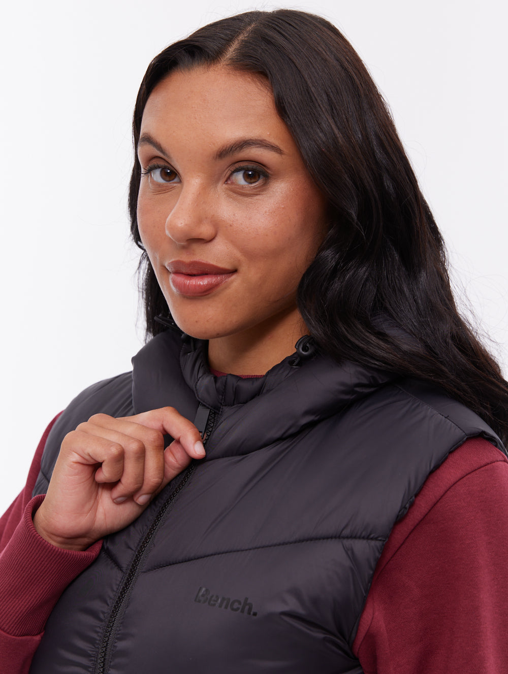 Illy Longline Chevron Puffer Vest