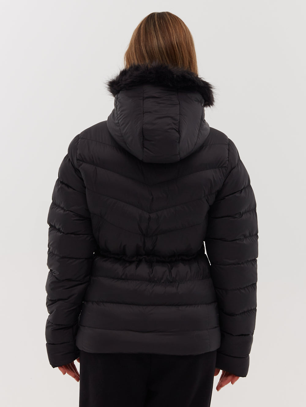 Inken Hooded Puffer Jacket - Black