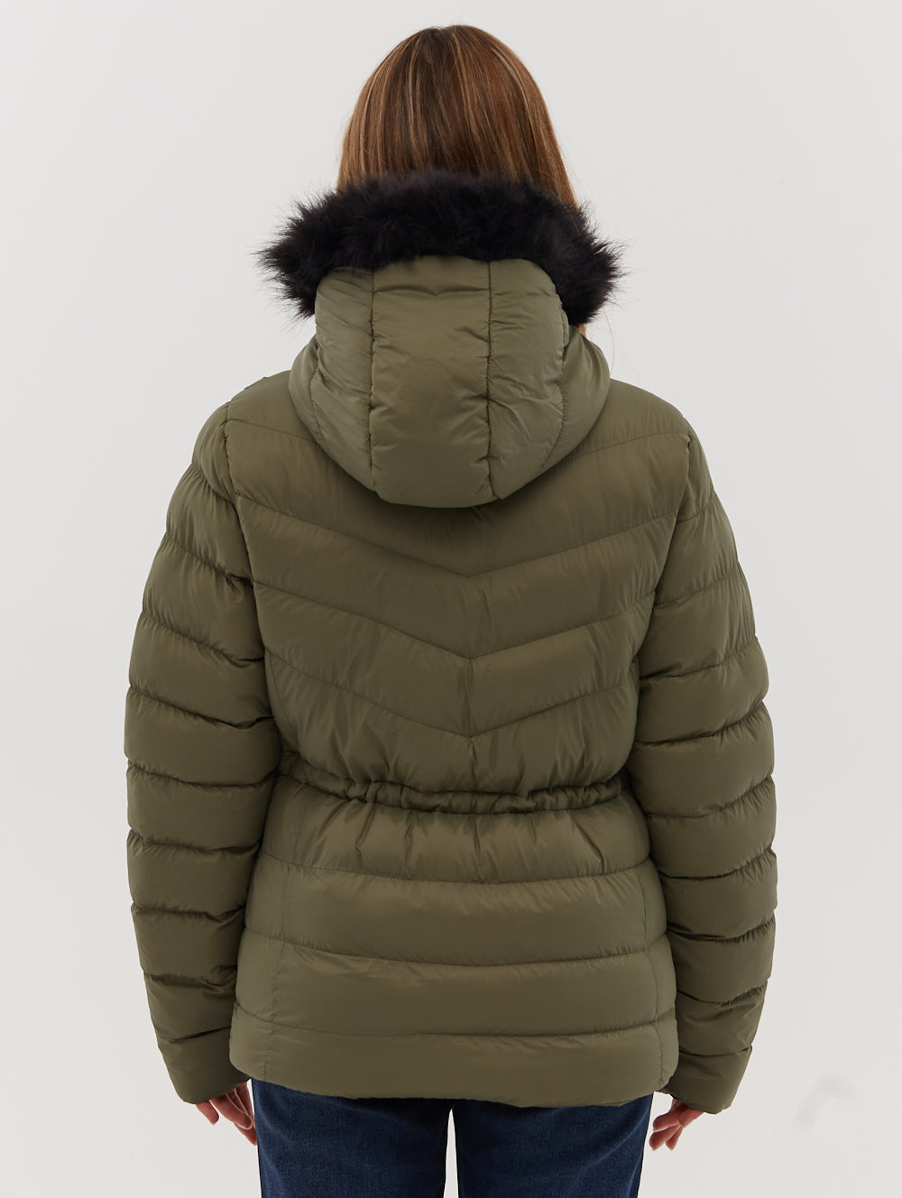 Inken Hooded Puffer Jacket - Green