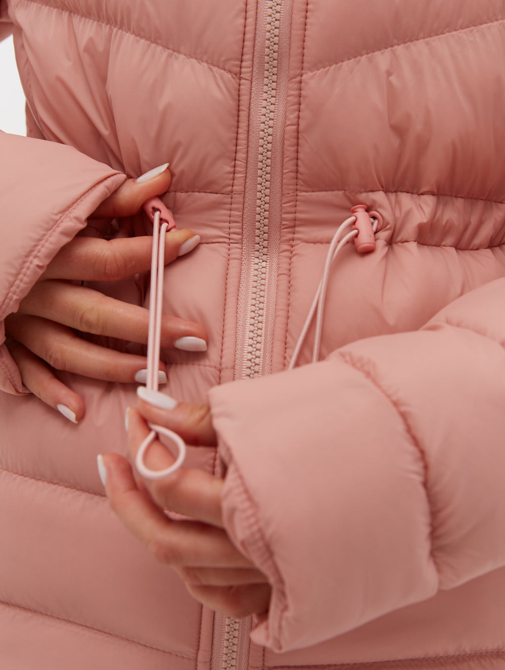 Inken Hooded Puffer Jacket - Pink