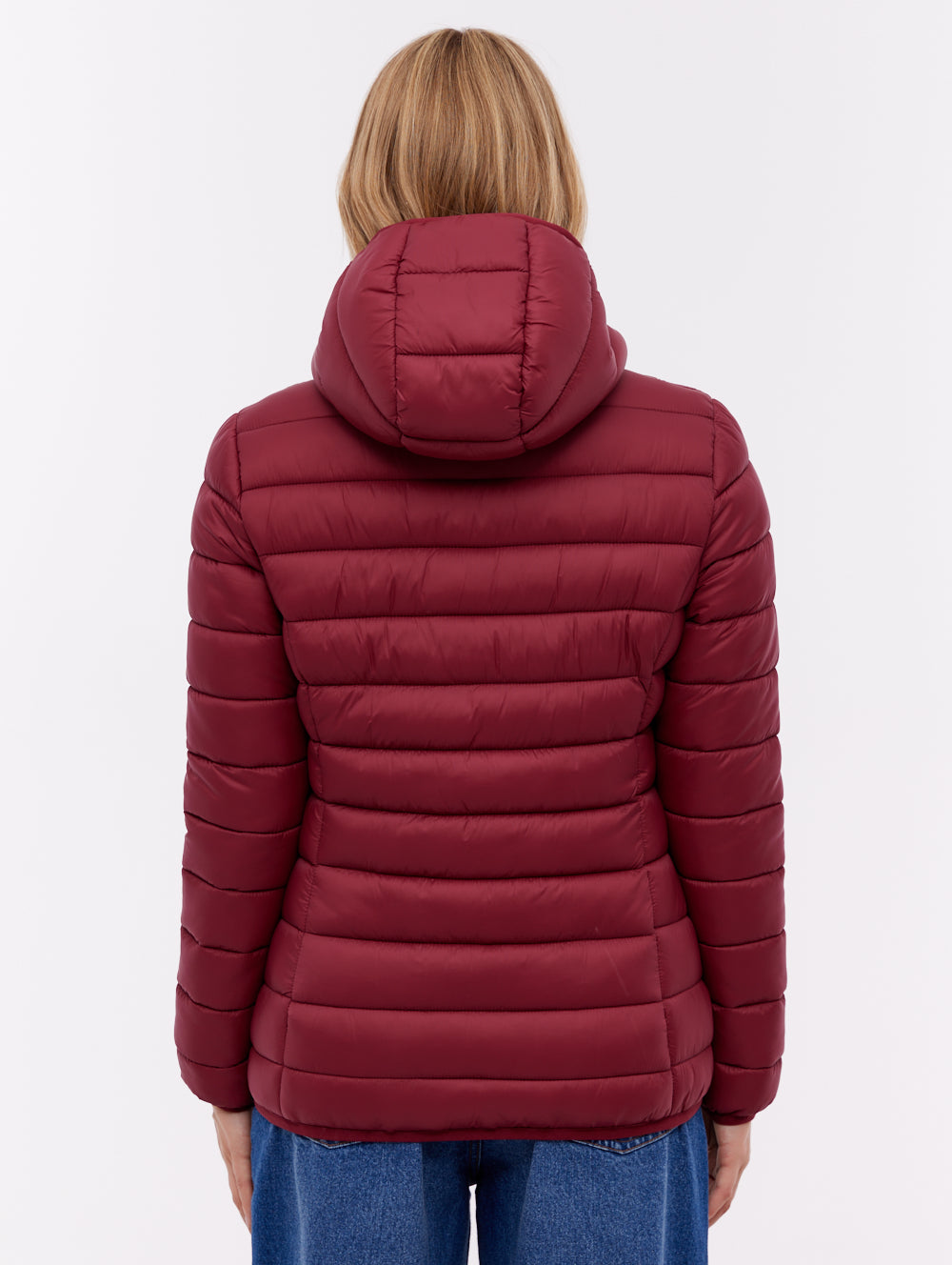 Nella Hooded Puffer Jacket - Red
