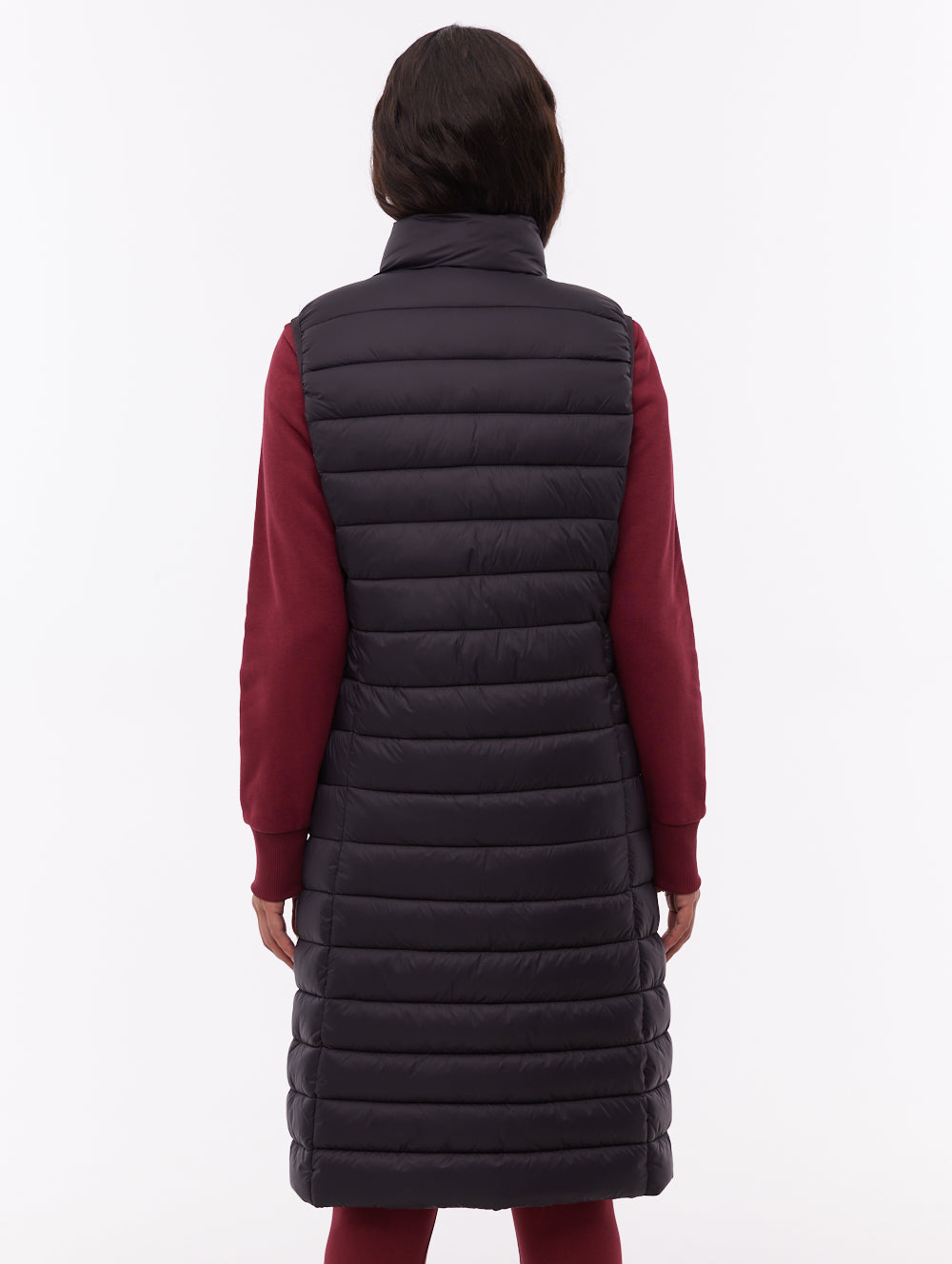 Meridian Maxi Puffer Vest - Black