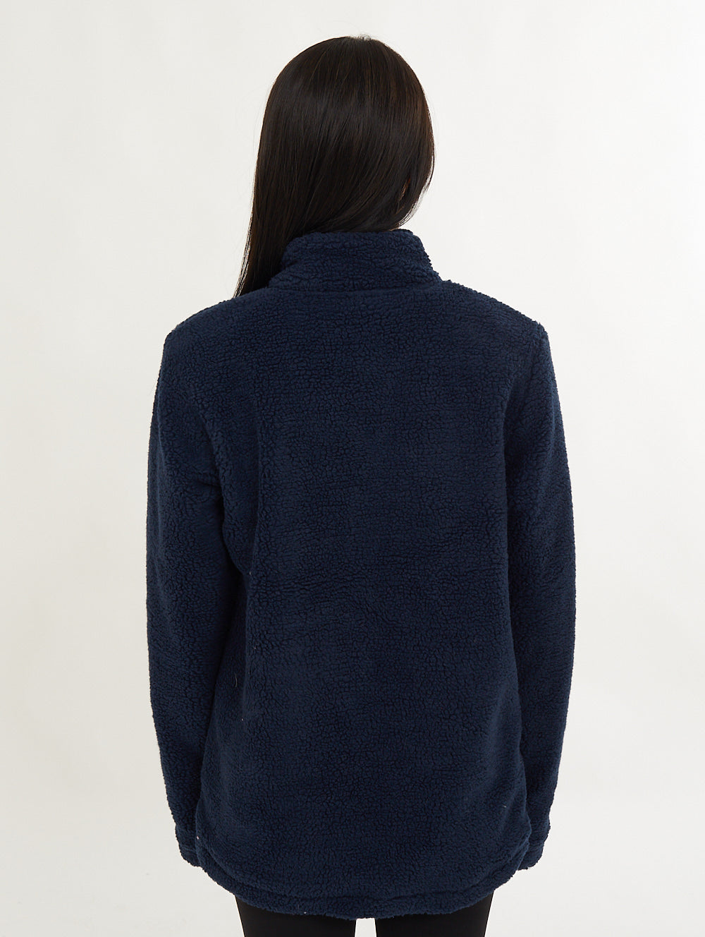 Briella Fleece Funnel Neck - Blue