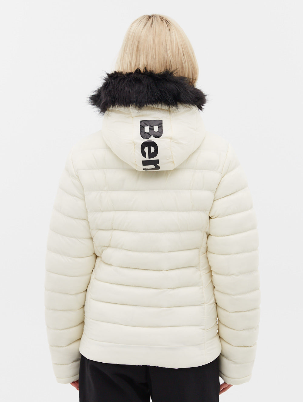 Ludlow Hooded Bomber Jacket - White