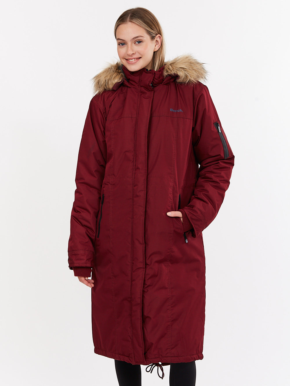 Skylar Hooded Parka - Red