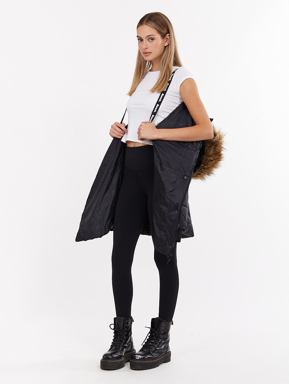 Ariele Hooded Parka - Black