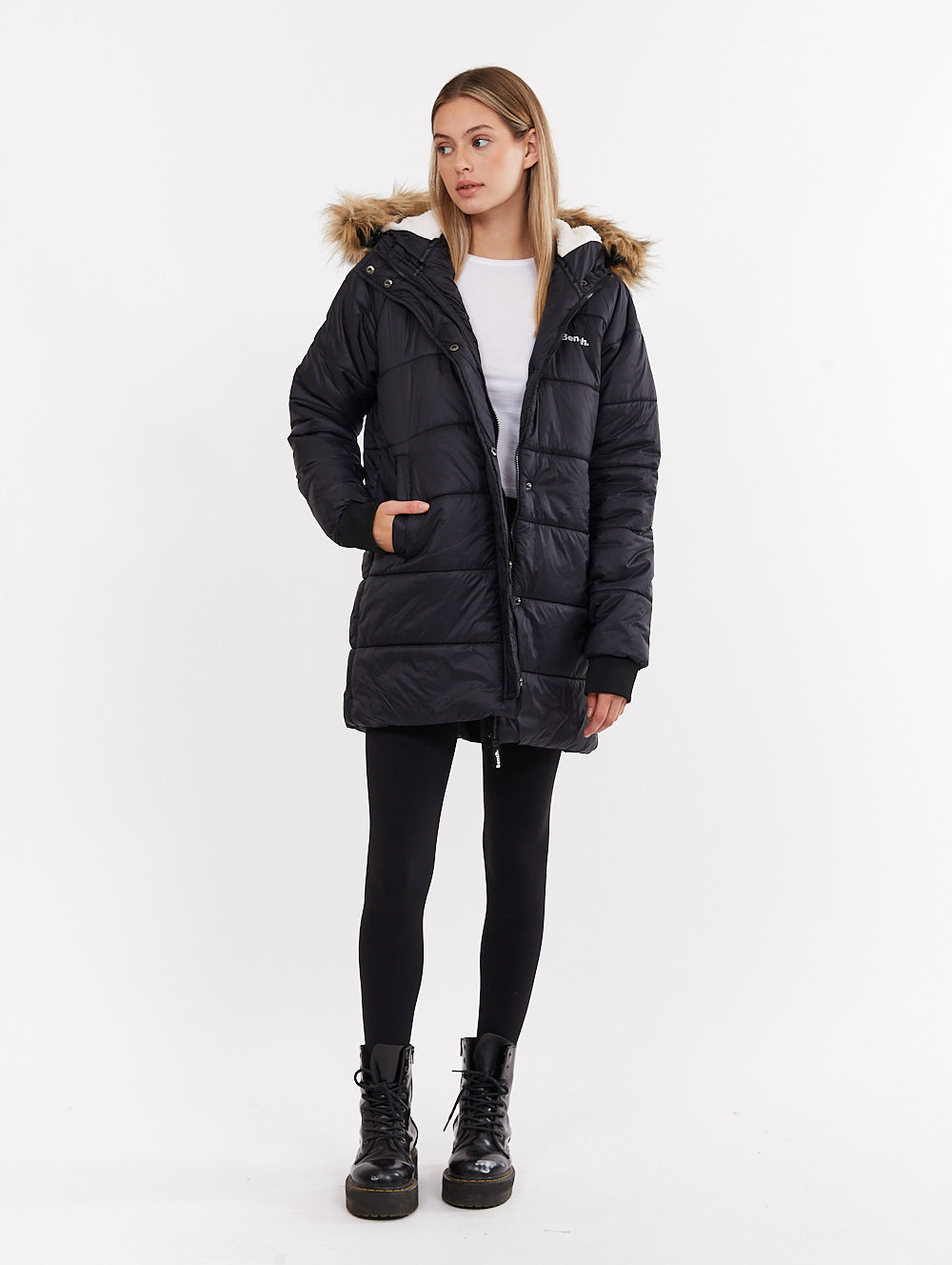 Ariele Hooded Parka - Black