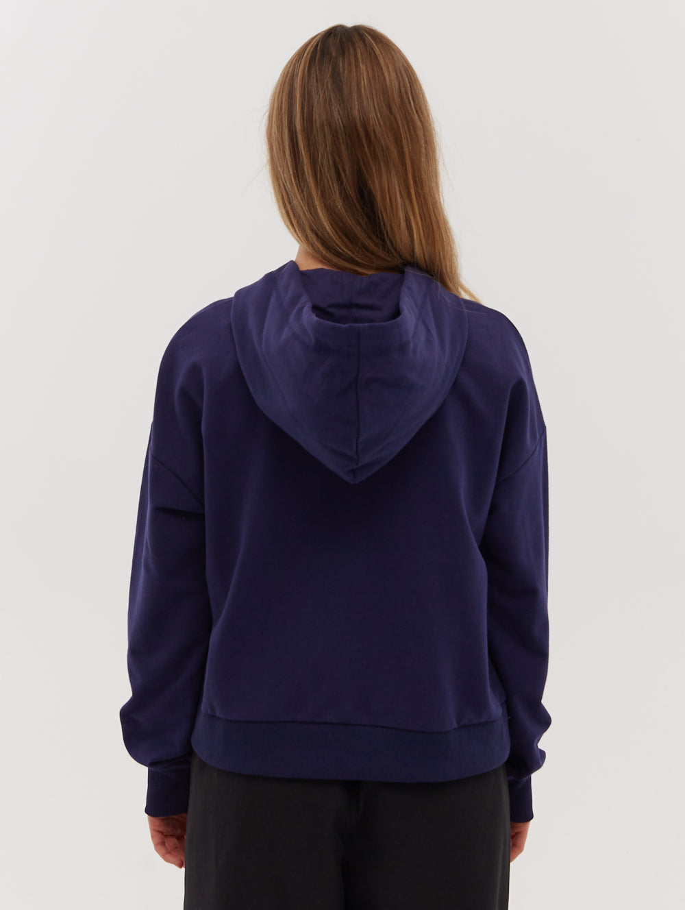 Florence French Terry Cropped Pullover Hoodie