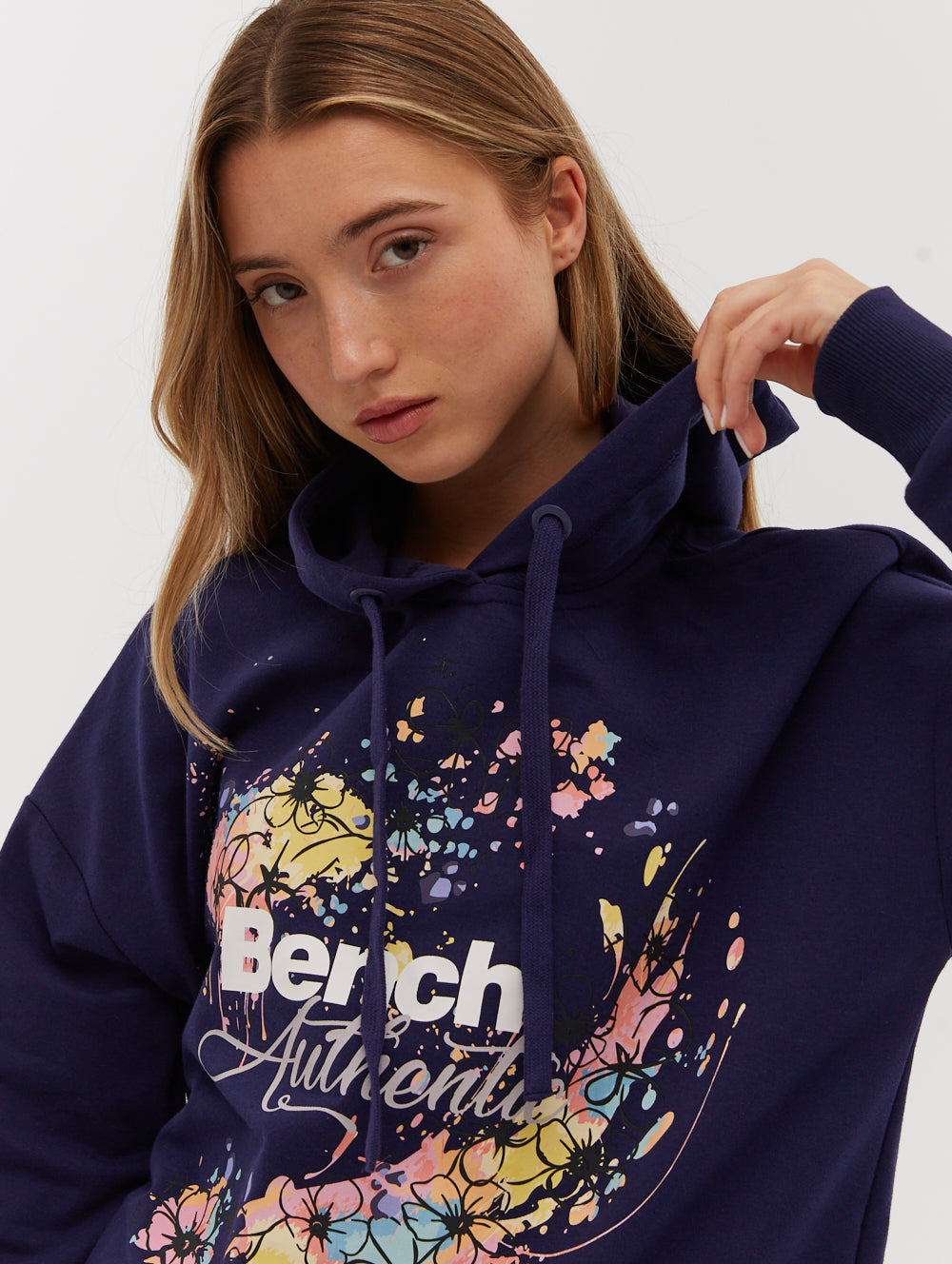 Florence French Terry Cropped Pullover Hoodie