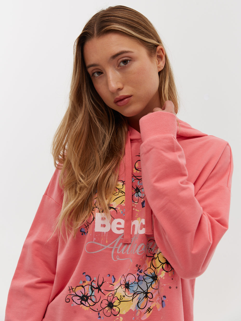 Florence French Terry Cropped Pullover Hoodie