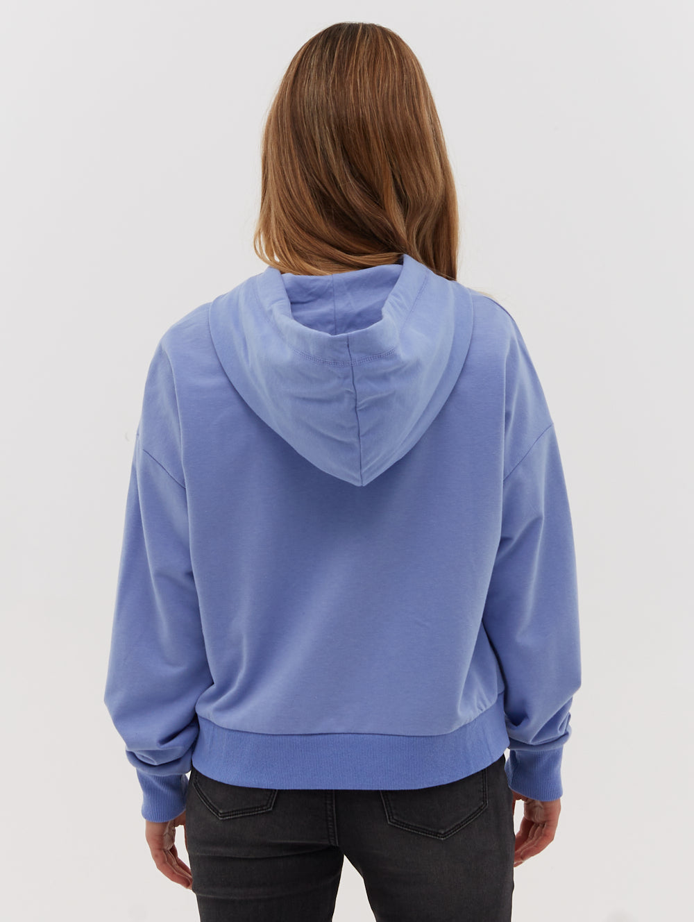 Florence French Terry Cropped Pullover Hoodie