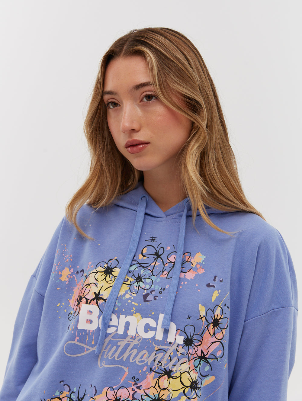 Florence French Terry Cropped Pullover Hoodie