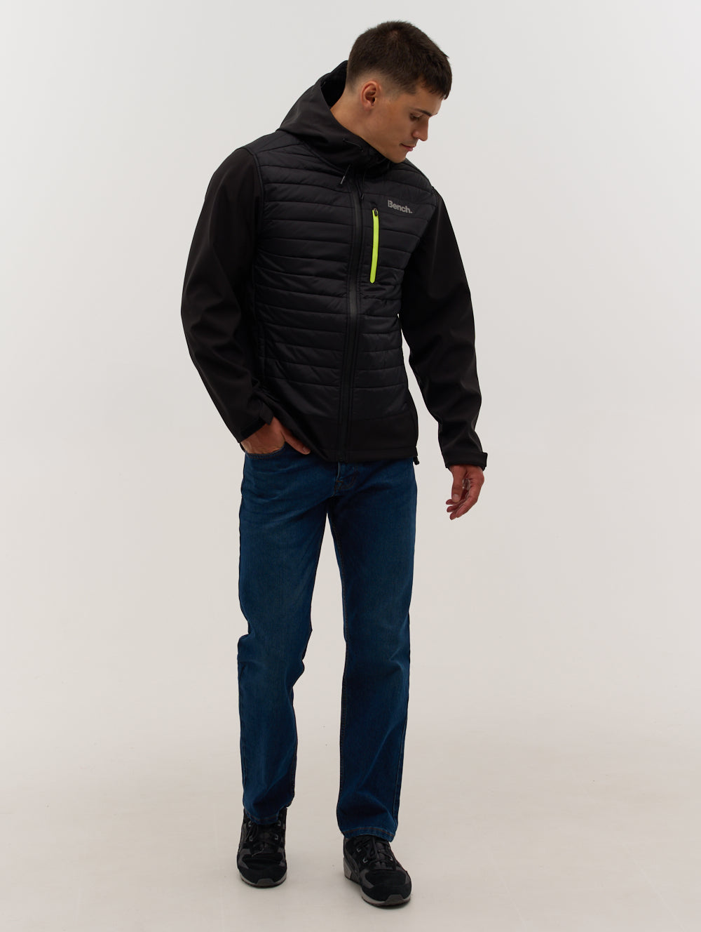 Eco-Friendly Hooded Hybrid Jacket