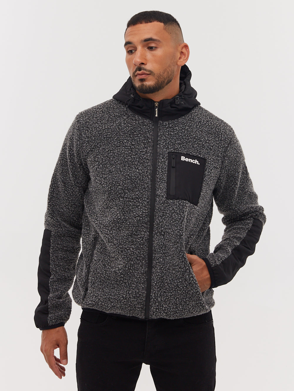 Marezi Single Patch Pocket Zip-Up Sherpa