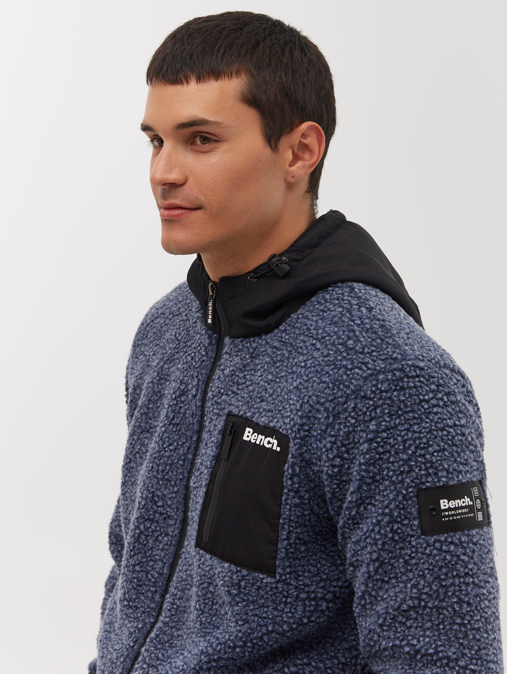 Marezi Single Patch Pocket Zip-Up Sherpa