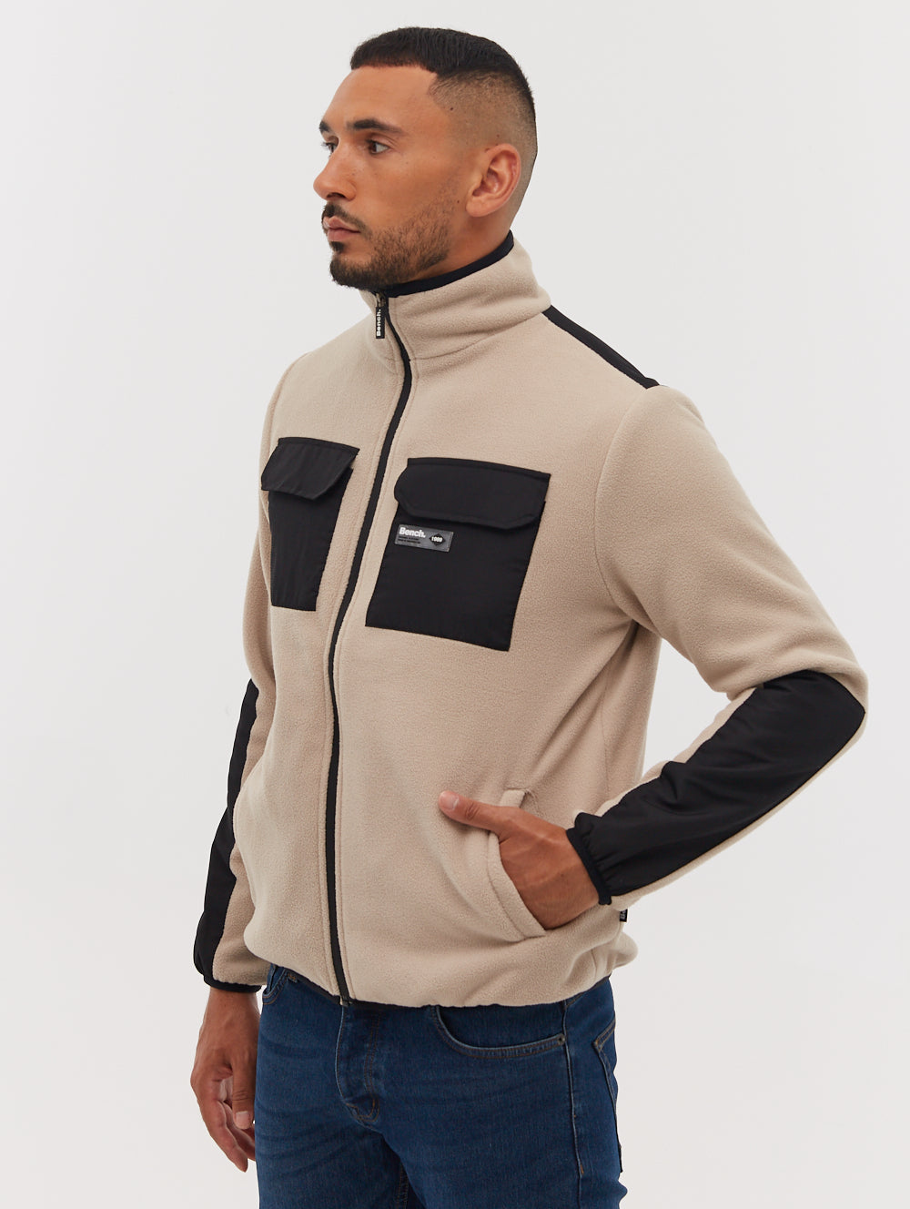 Anders Double Patch Pocket Zip-Up Sherpa