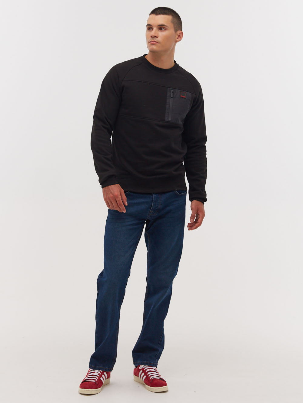 Marton Chest Pocket Crew Neck Sweatshirt