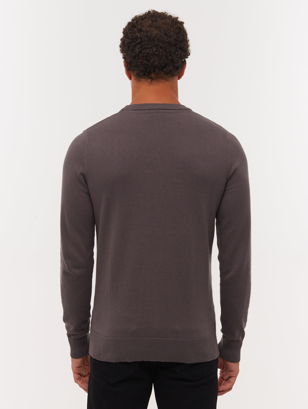 Vietro Grey GY028 Knit Crews Fine Gauge  Shot 3