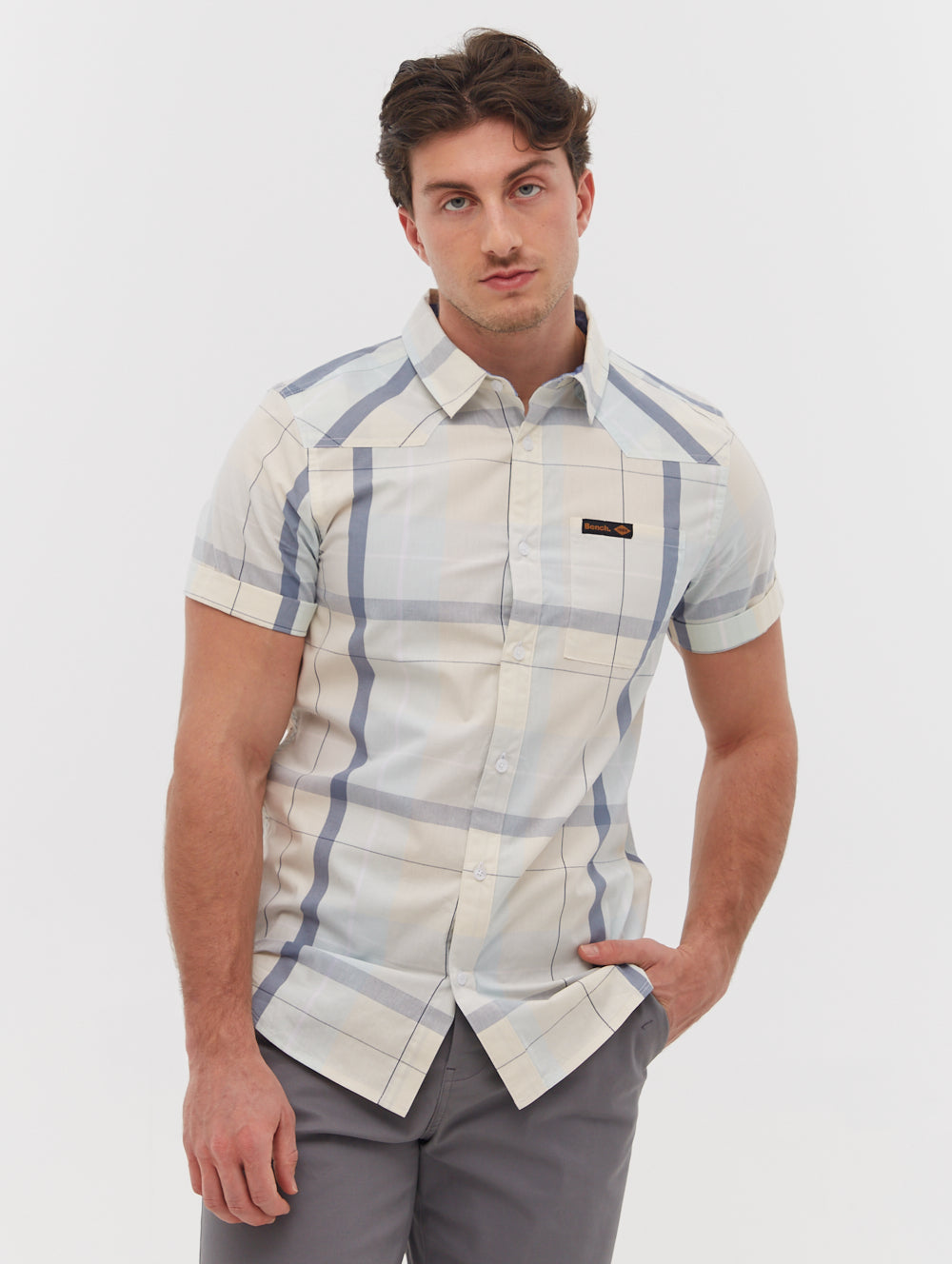 Naleb Short Sleeve Check Shirt