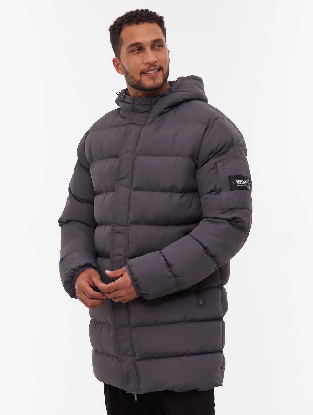 Texani Hooded Puffer Jacket - Grey