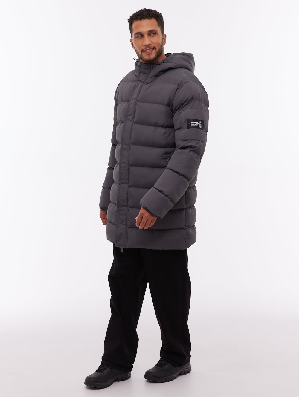 Texani Hooded Puffer Jacket - Grey