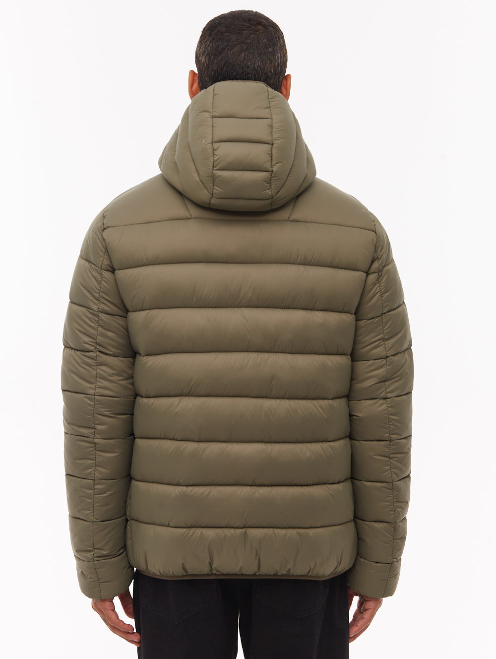 Afflor Hooded Puffer Jacket - Green